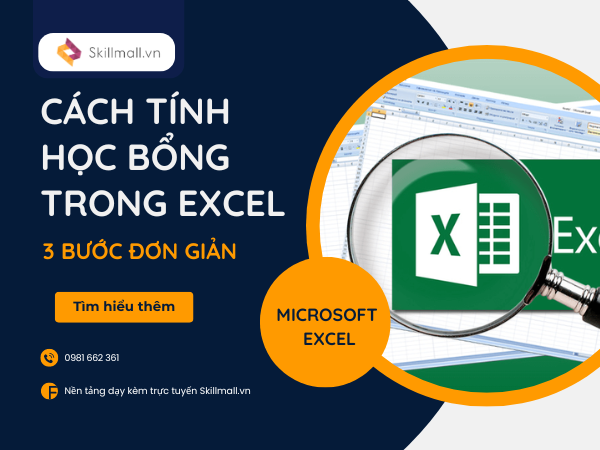 Cách tính học bổng trong Excel 3 bước đơn giản