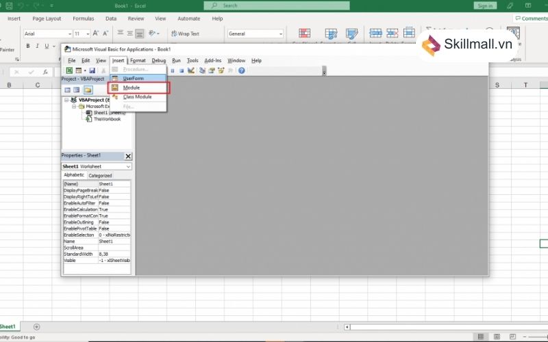 Cách gộp các sheet trong Excel bằng VBA