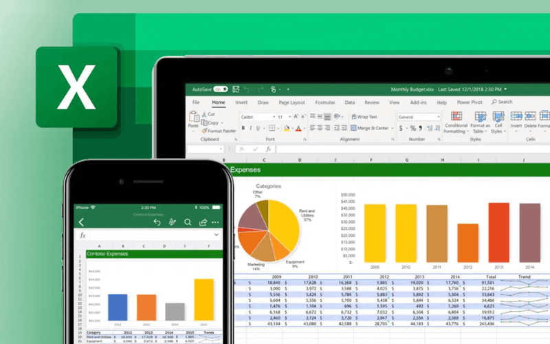 Học các kỹ năng dùng Microsoft Excel hiệu quả trong khóa học thành thạo tin học văn phòng