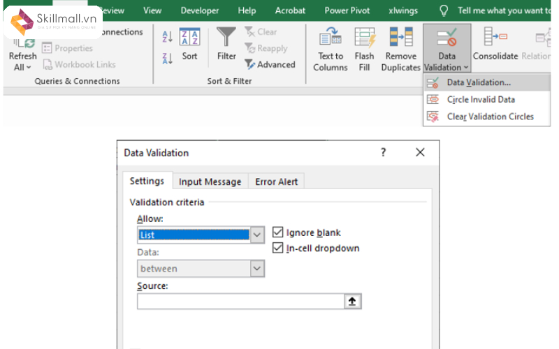 Hướng dẫn cách tạo ô click chọn trong Excel